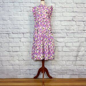 Anthropologie Cras Myra Floral Tiered Midi Dress